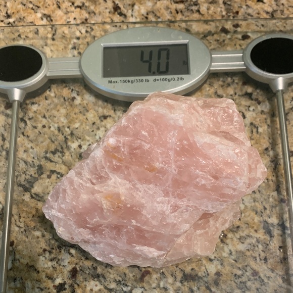 Raw Rose Quartz Crystal Chunk - Pale Pink 4lbs - Picture 2 of 2